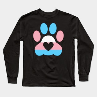 Pride Paw: Trans Pride Long Sleeve T-Shirt